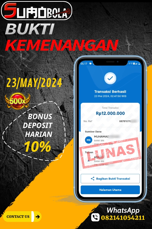 INFO KEMENANGAN SUMO BOLA 23 MAY 2024