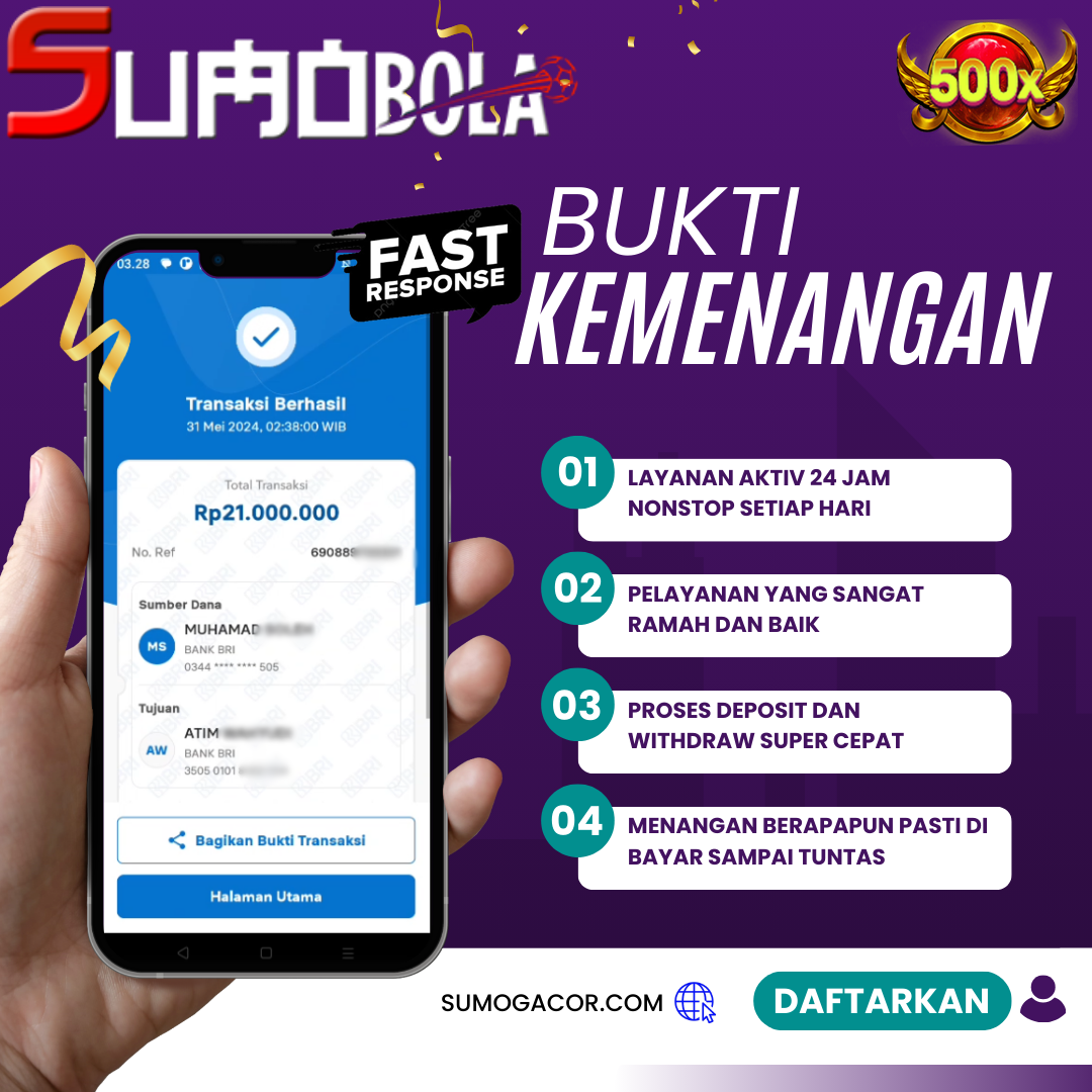 INFO KEMENANGAN SUMO BOLA 31 MAY 2024