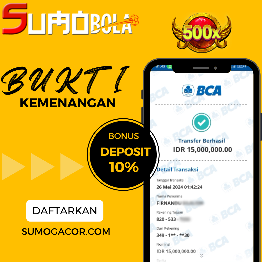 INFO KEMENANGAN SUMO BOLA 26 MAY 2024