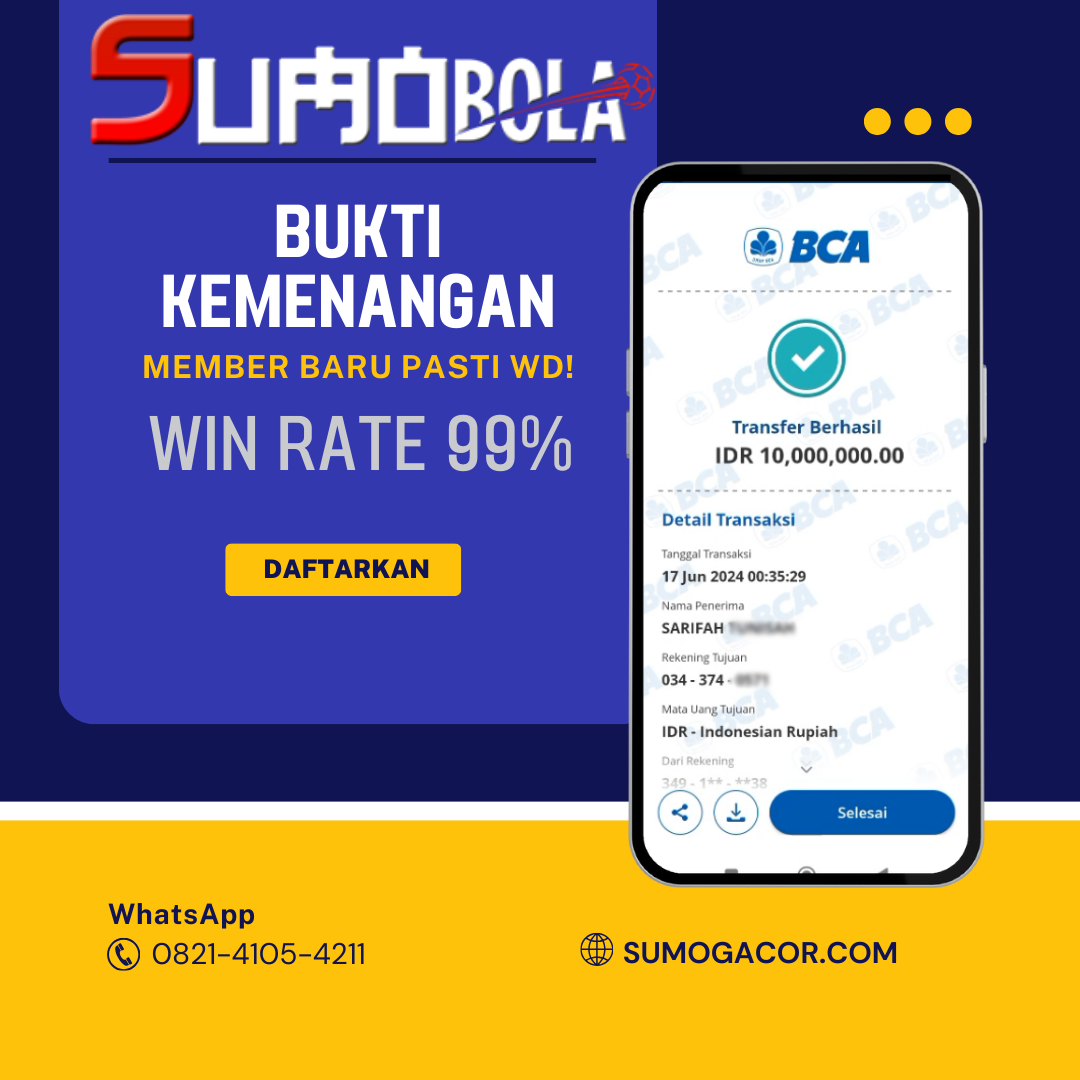 INFO KEMENANGAN SUMO BOLA 17 JUNI 2024