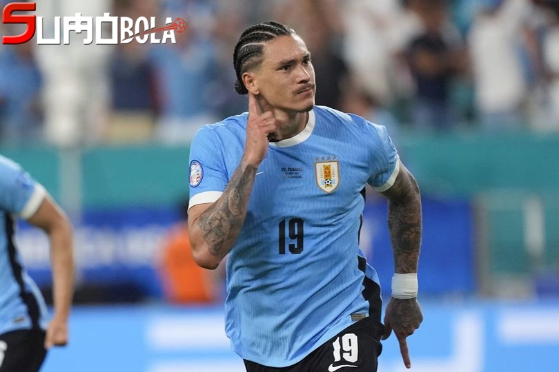 Darwin Nunez dengan Baju Timnas Uruguay: Gol, Gol, Gol, Gol, Gol, Gol, dan Gol