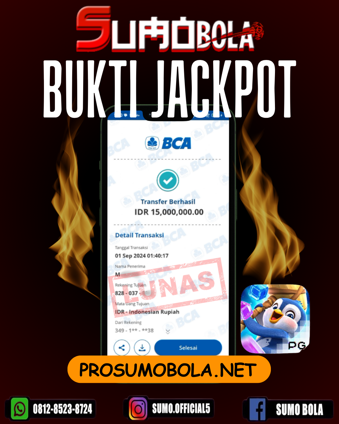 INFO KEMENANGAN SUMO BOLA 01 SEPTEMBER 2024