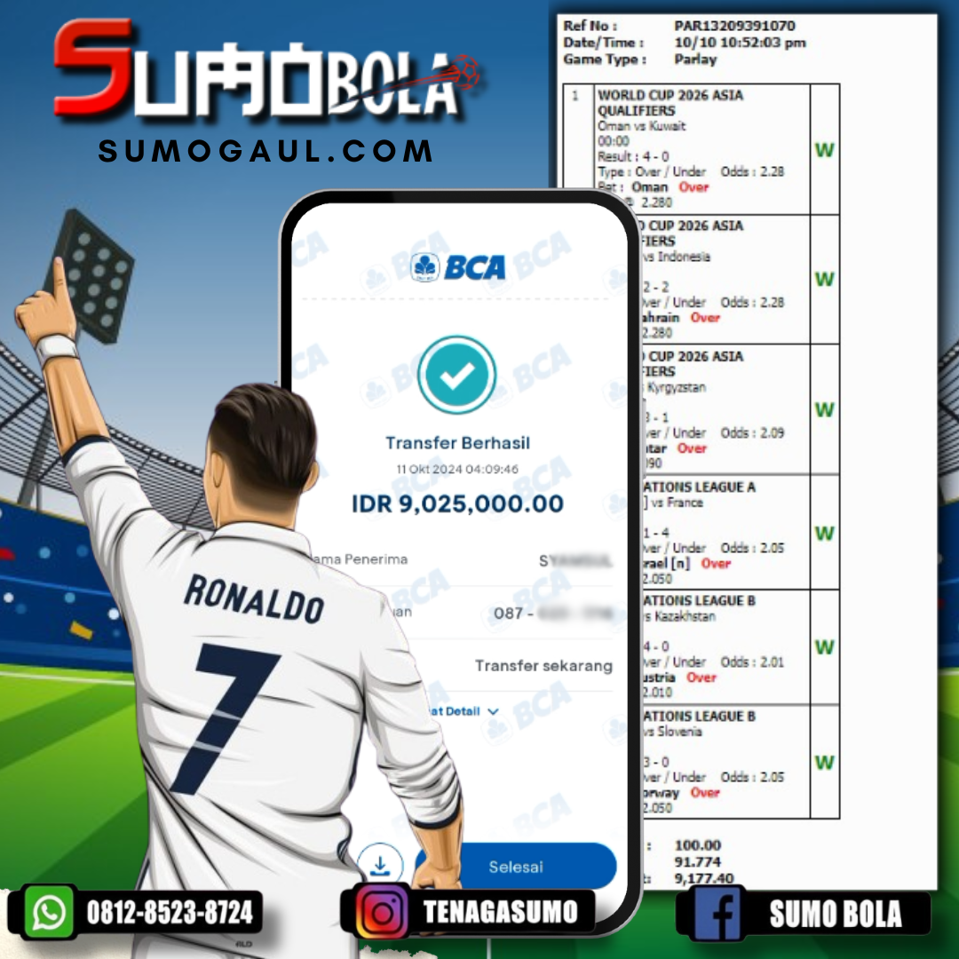 INFO KEMENANGAN SUMO BOLA 11 OCTOBER 2024