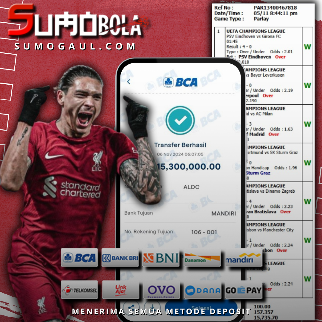 INFO KEMENANGAN SUMO BOLA 06 NOVEMBER 2024