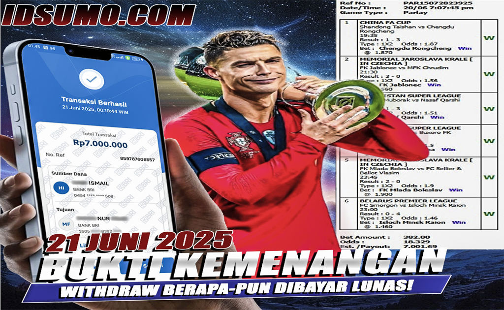 INFO KEMENANGAN SUMO BOLA 21 JUNI 2025