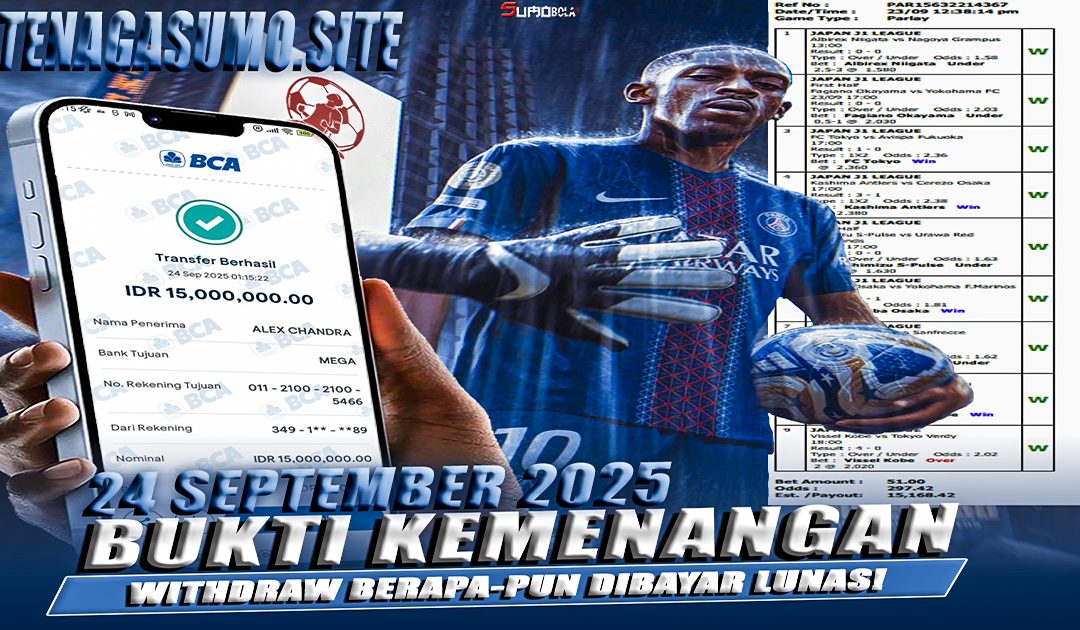 INFO KEMENANGAN SUMO BOLA 24 SEPTEMBER 2025