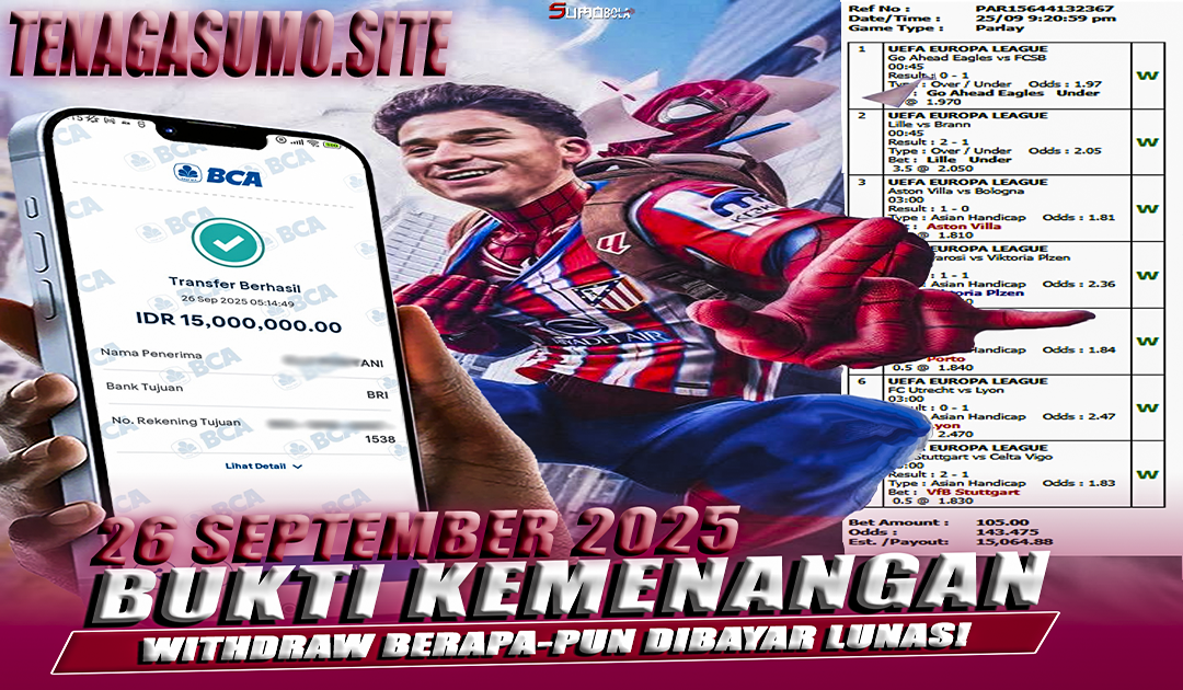 INFO KEMENANGAN SUMO BOLA 26 SEPTEMBER 2025