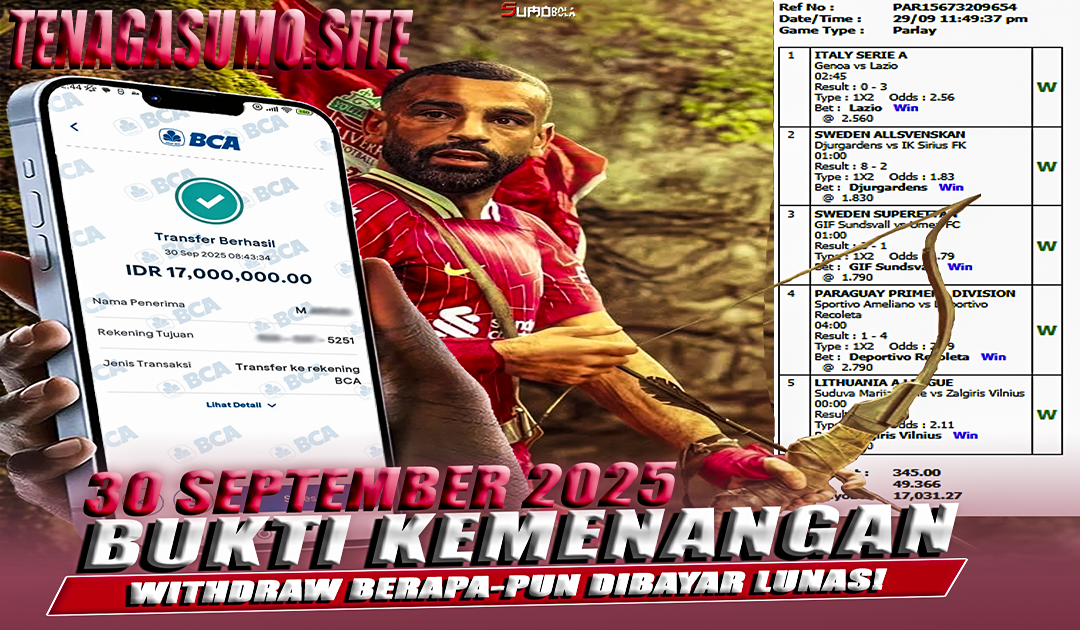 INFO KEMENANGAN SUMO BOLA 30 SEPTEMBER 2025