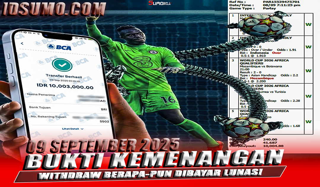 INFO KEMENANGAN SUMO BOLA 09 SEPTEMBER 2025