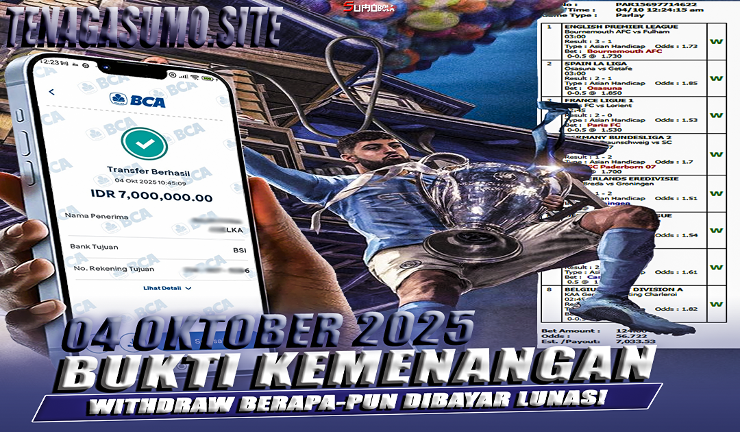 INFO KEMENANGAN SUMO BOLA 04 OKTOBER 2025