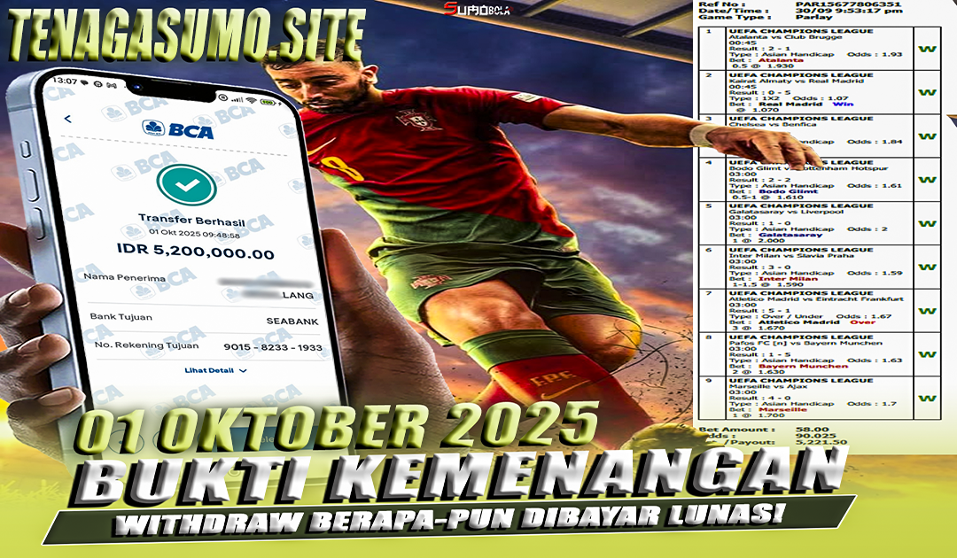 INFO KEMENANGAN SUMO BOLA 01 OKTOBER 2025