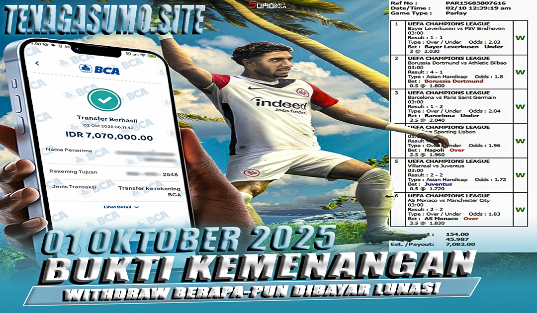 INFO KEMENANGAN SUMO BOLA 02 OKTOBER 2025