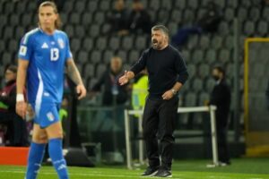 Pelatih Timnas Italia, Gennaro Gattuso. (c) AP Photo/Luca Bruno
