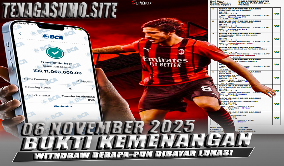 INFO KEMENANGAN SUMO BOLA 06 NOVEMBER 2025