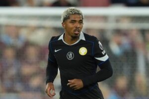 Bek Chelsea, Wesley Fofana. (c) AP Photo/Dave Shopland