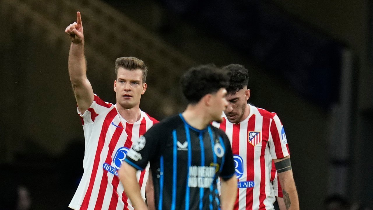 Hasil Atletico Madrid vs Club Brugge: Hattrick Sorloth Antarkan Atletico ke Babak 16 Besar Liga Champions