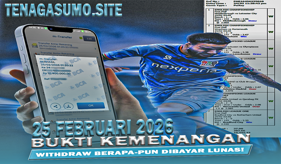 INFO KEMENANGAN SUMO BOLA 25 FEBRUARI 2026